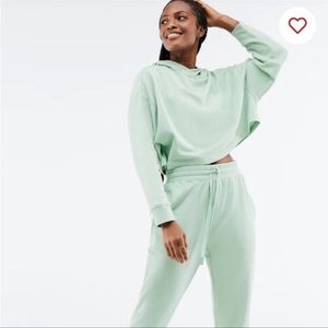 Fabletics mint terry hoodie